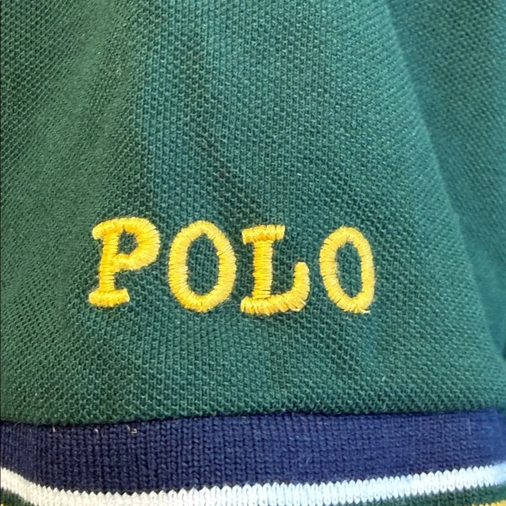 Polo Ralph Lauren Green Cotton Polo Shirt XL Classic Fit Logo